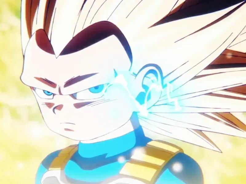 Vegeta em Super Saiyajin 3 transformação