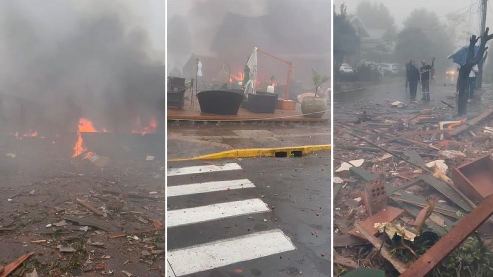 Avião caiu na região central de Gramado