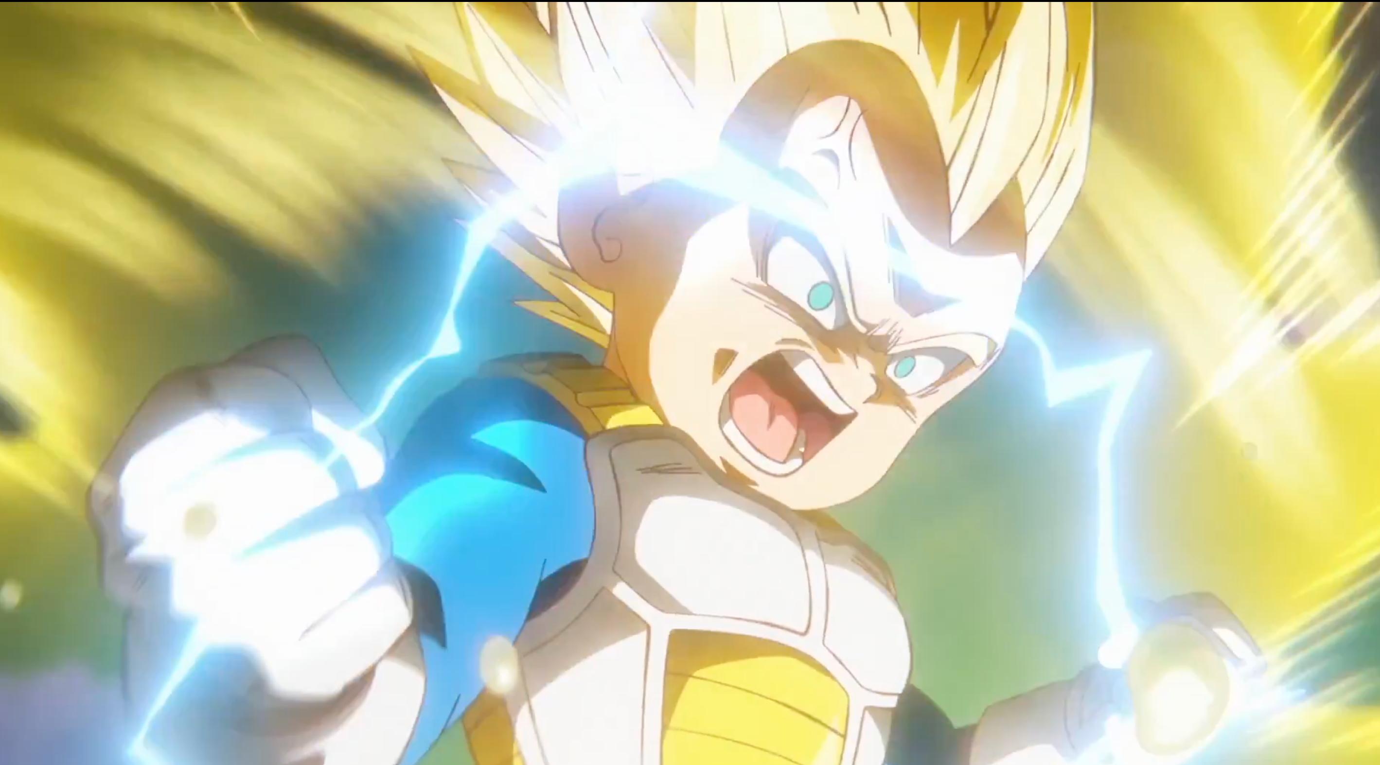 Vegeta em Super Saiyajin 3 transformação