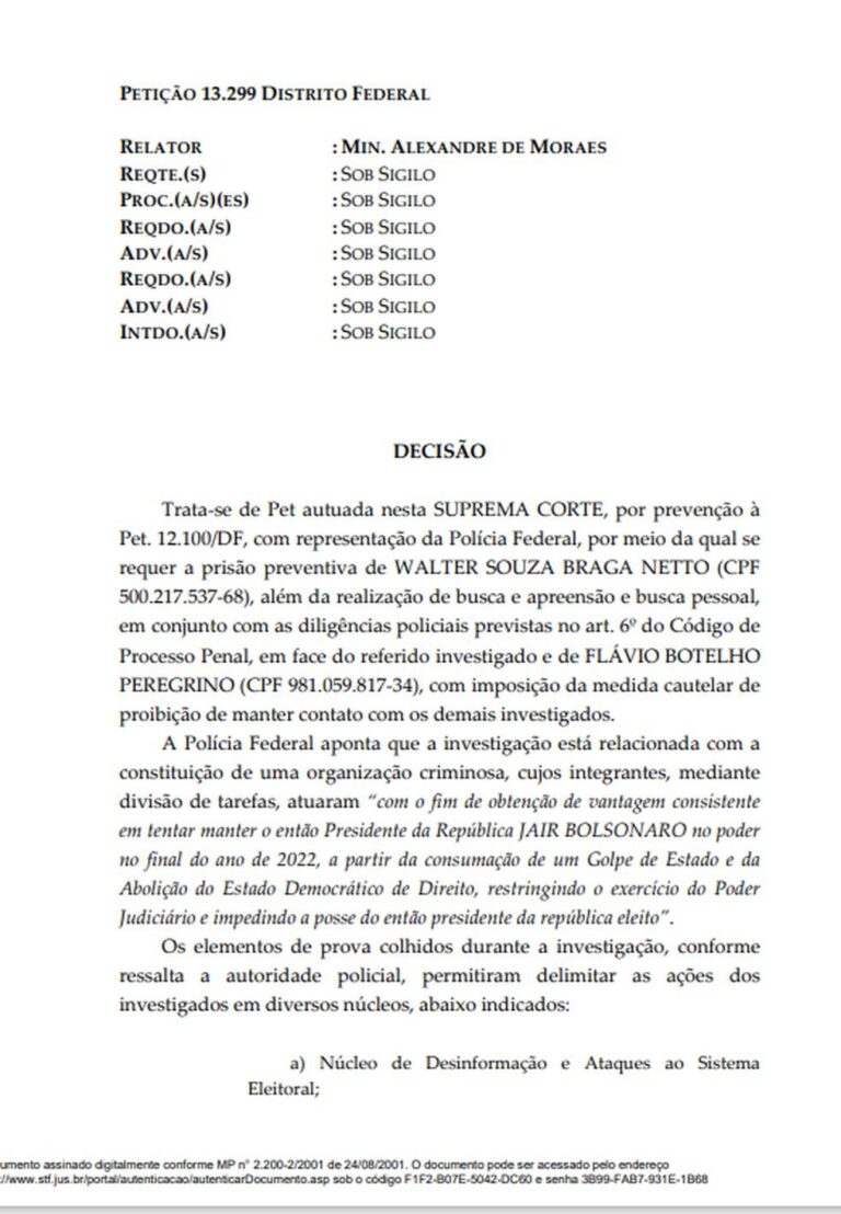 Prisão de Walter Braga Netto: Entenda os Detalhes da Decisão de Moraes