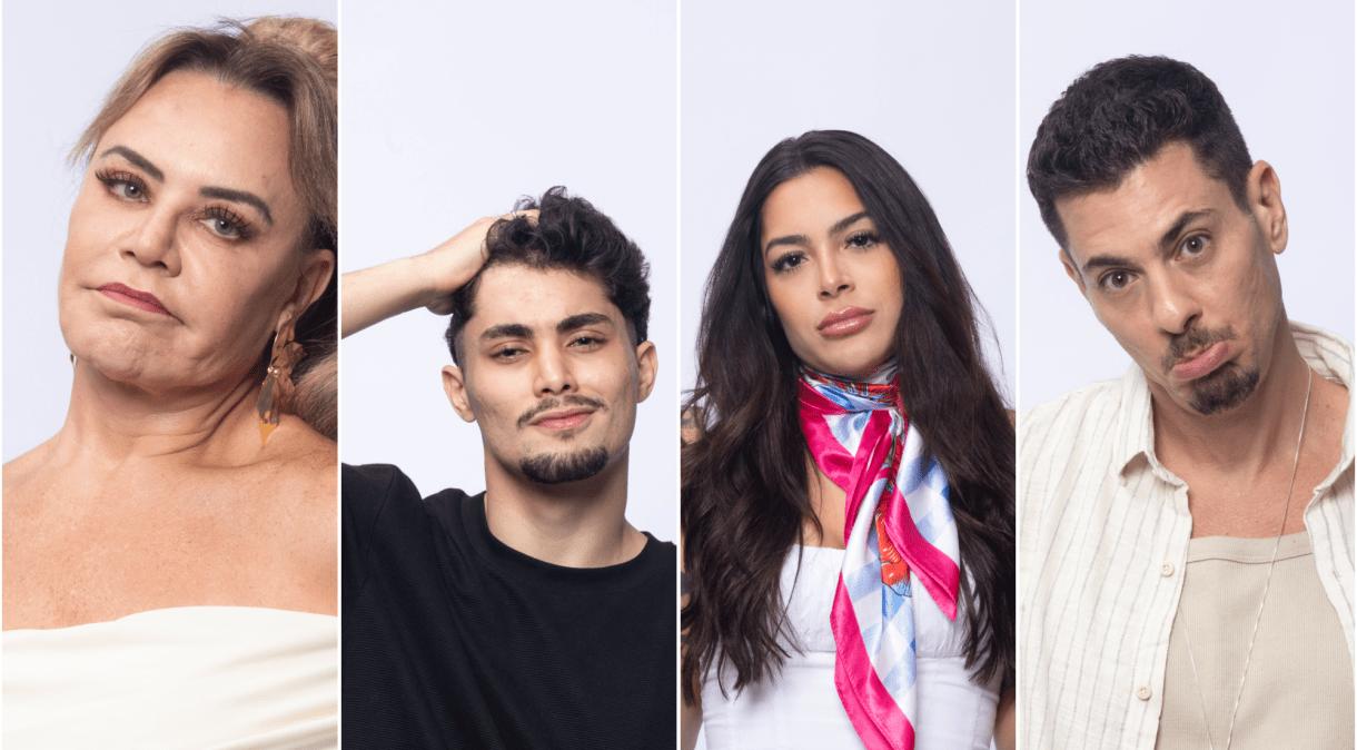 Flor Fernandez, Gui Vieira, Luana Targino e Sacha Bali estão na Roça.