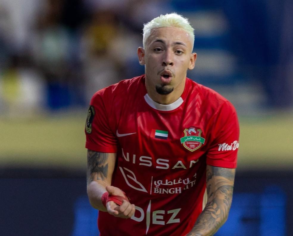 Guilherme Bala marcou o primeiro gol do Shabab Al Ahli na conquista da Supercopa dos Emirados Árabes