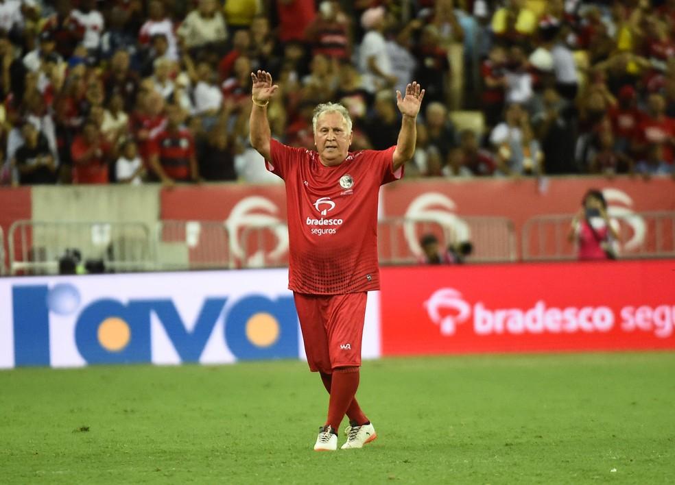 Zico no Jogo das Estrelas, no Maracanã