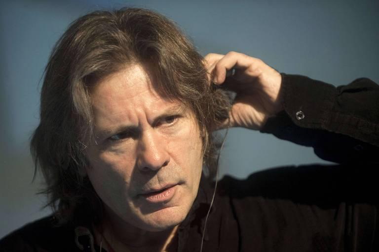 Bruce Dickinson durante show do Iron Maiden