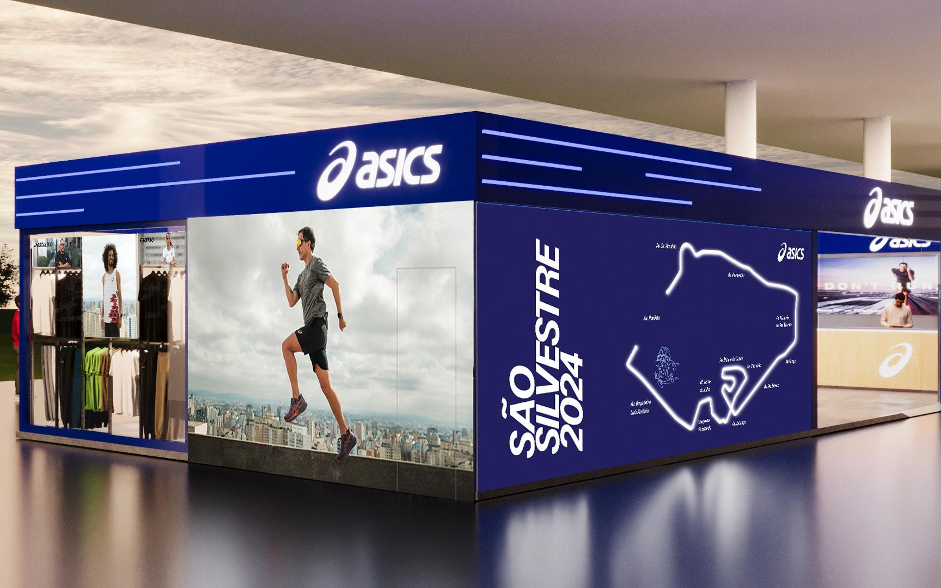 Loja Asics na Expo da São Silvestre