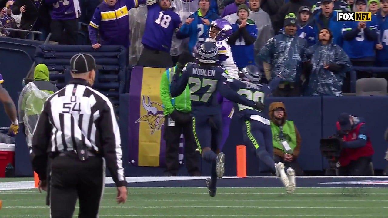 Justin Jefferson marca o segundo touchdown do jogo ajudando os Vikings a retomar a liderança sobre os Seahawks.