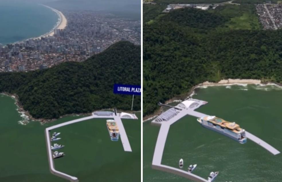 Projeto de novo terminal de cruzeiros em Praia Grande