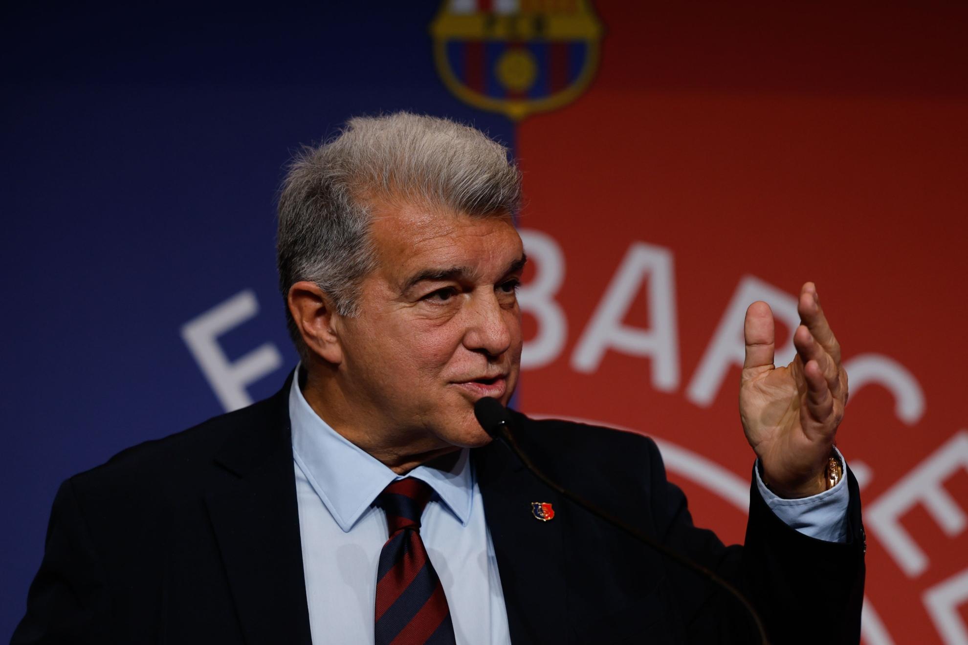 Joan Laporta, presidente do Barcelona