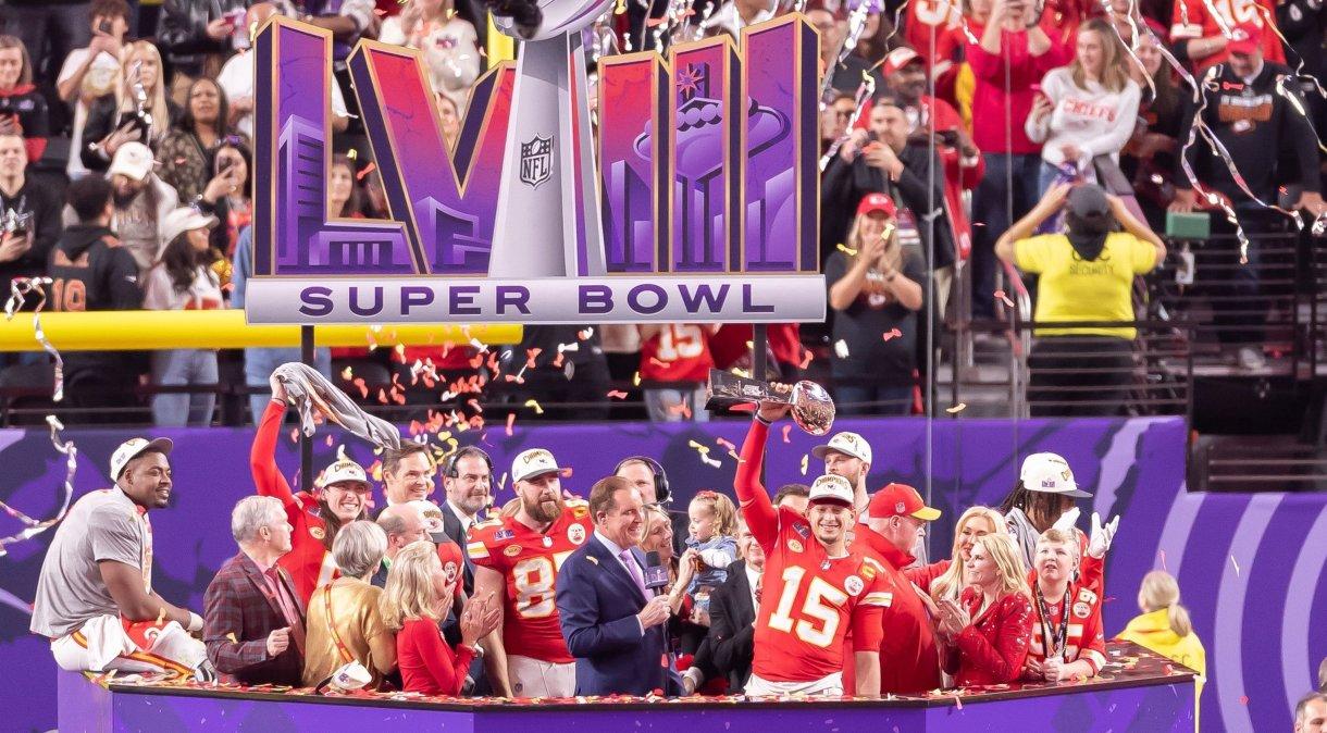 Kansas City Chiefs são os atuais bicampeões do Super Bowl.