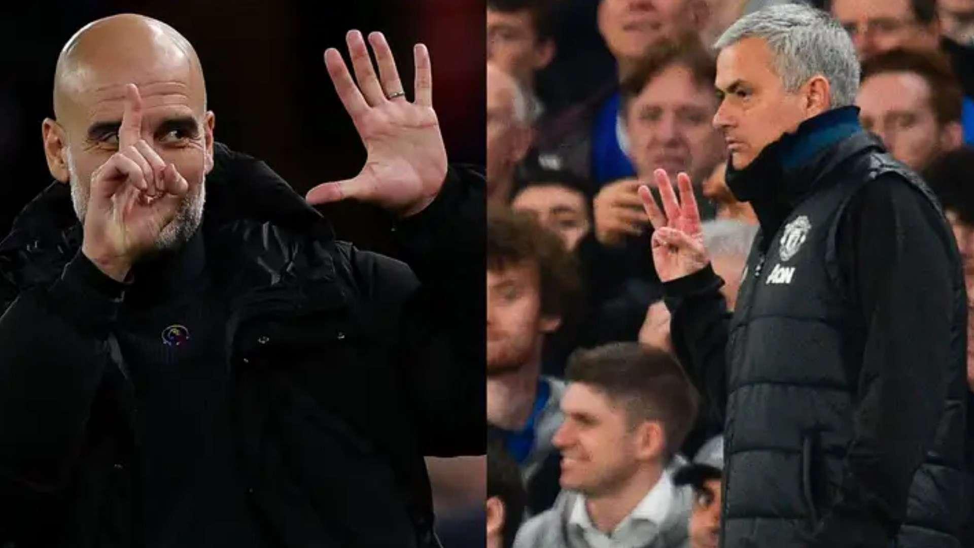 Pep Guardiola e Jose Mourinho