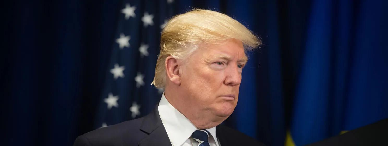 Donald Trump em discurso