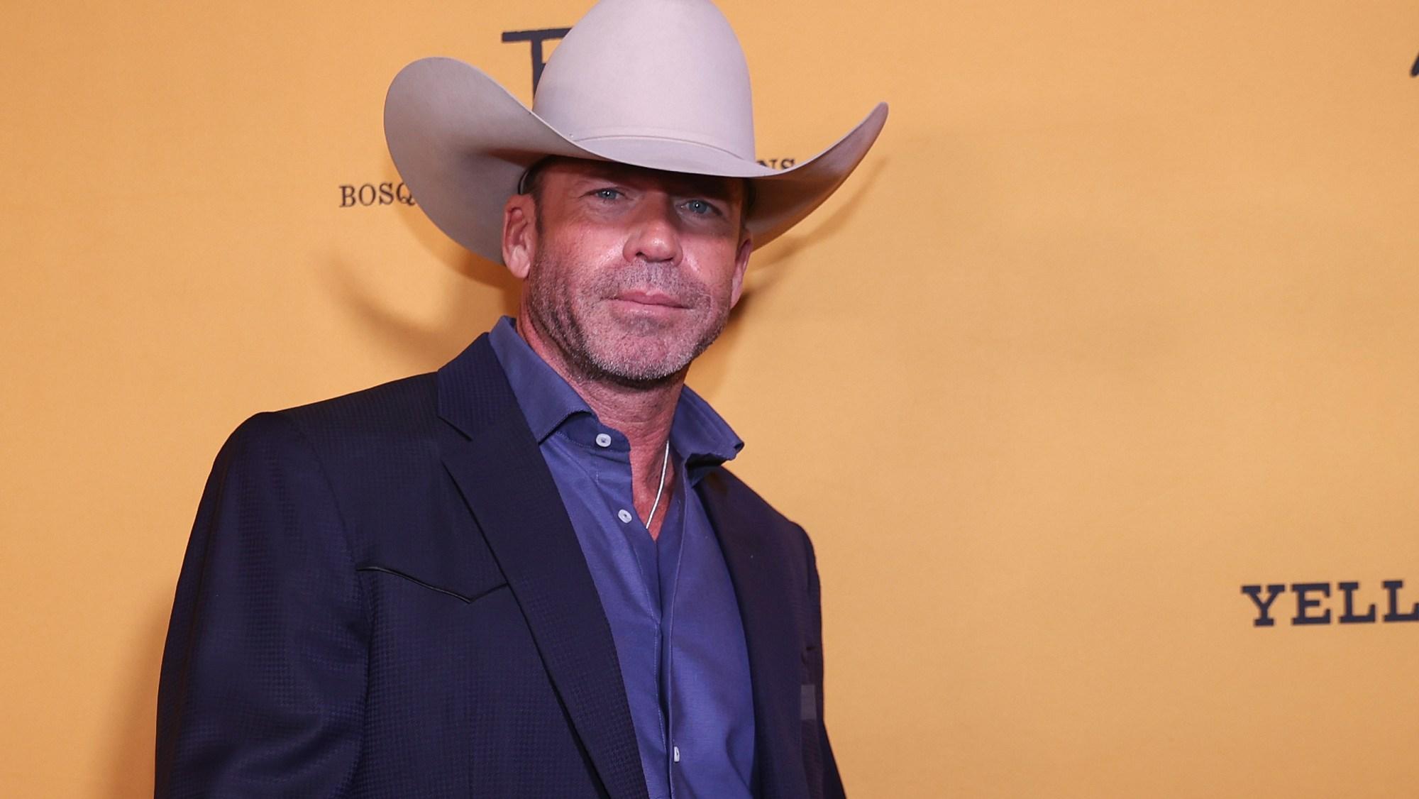 Taylor Sheridan na exibição da temporada 5A de 'Yellowstone' em Fort Worth, Texas, em 2022