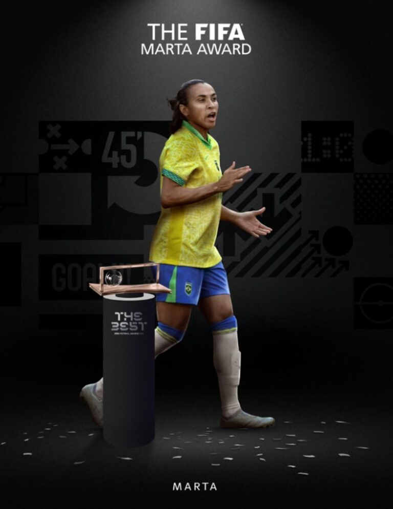 Fifa The Best 2024: Marta é a Primeira Vencedora do Prêmio que Leva seu Nome