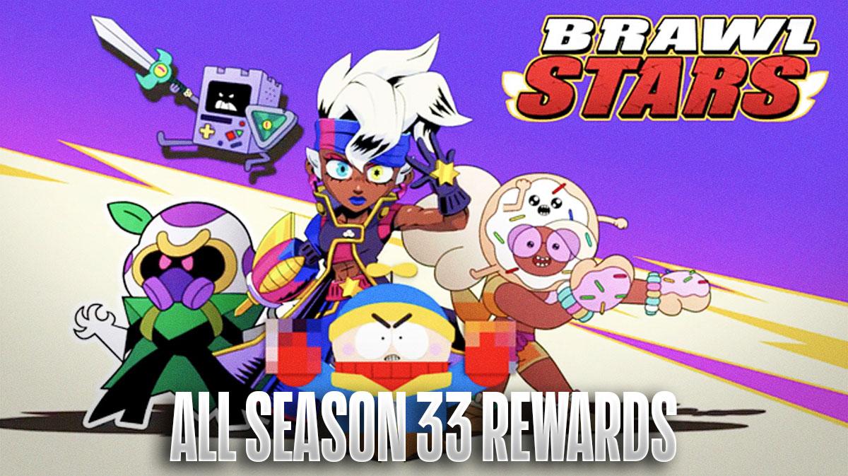 Brawl Pass Rewards for Brawl Stars Season 33