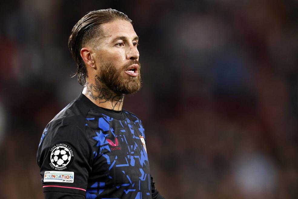 Sergio Ramos em ação pelo Sevilla na temporada passada