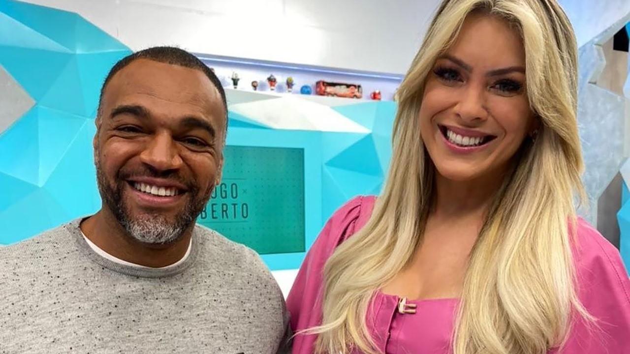 Denílson e Renata Fan