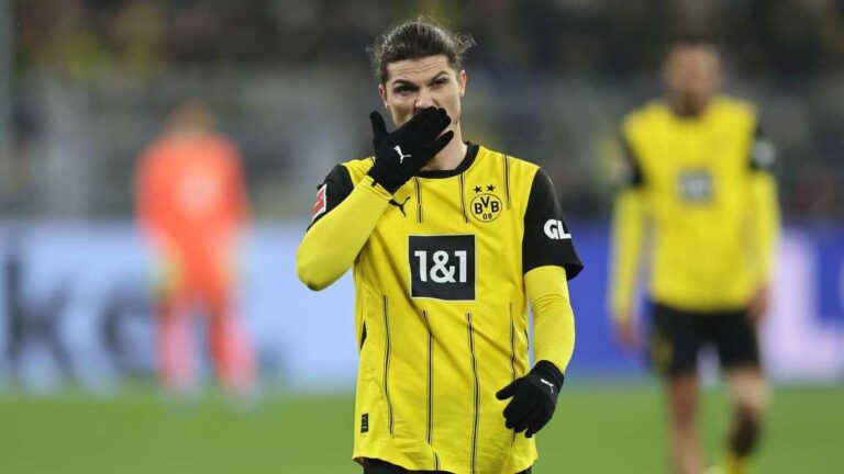 Marcel Sabitzer é dúvida para jogo do Borussia Dortmund contra o Wolfsburg