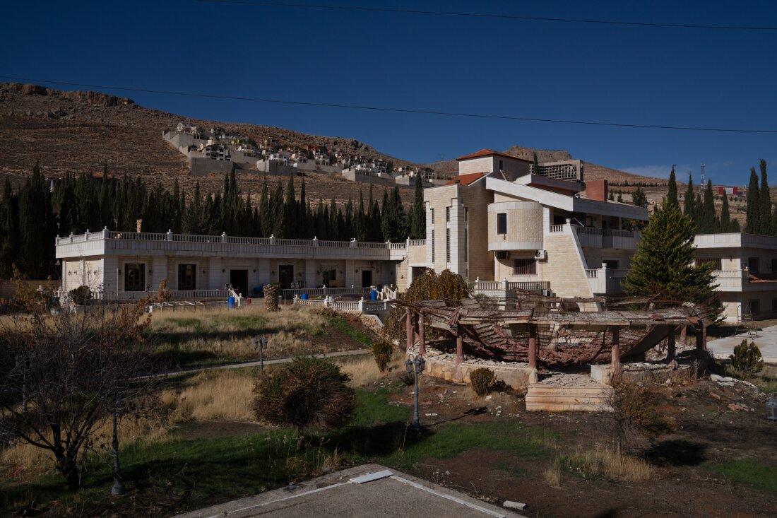 A building where Captagon was being made before the Assad regime fell.