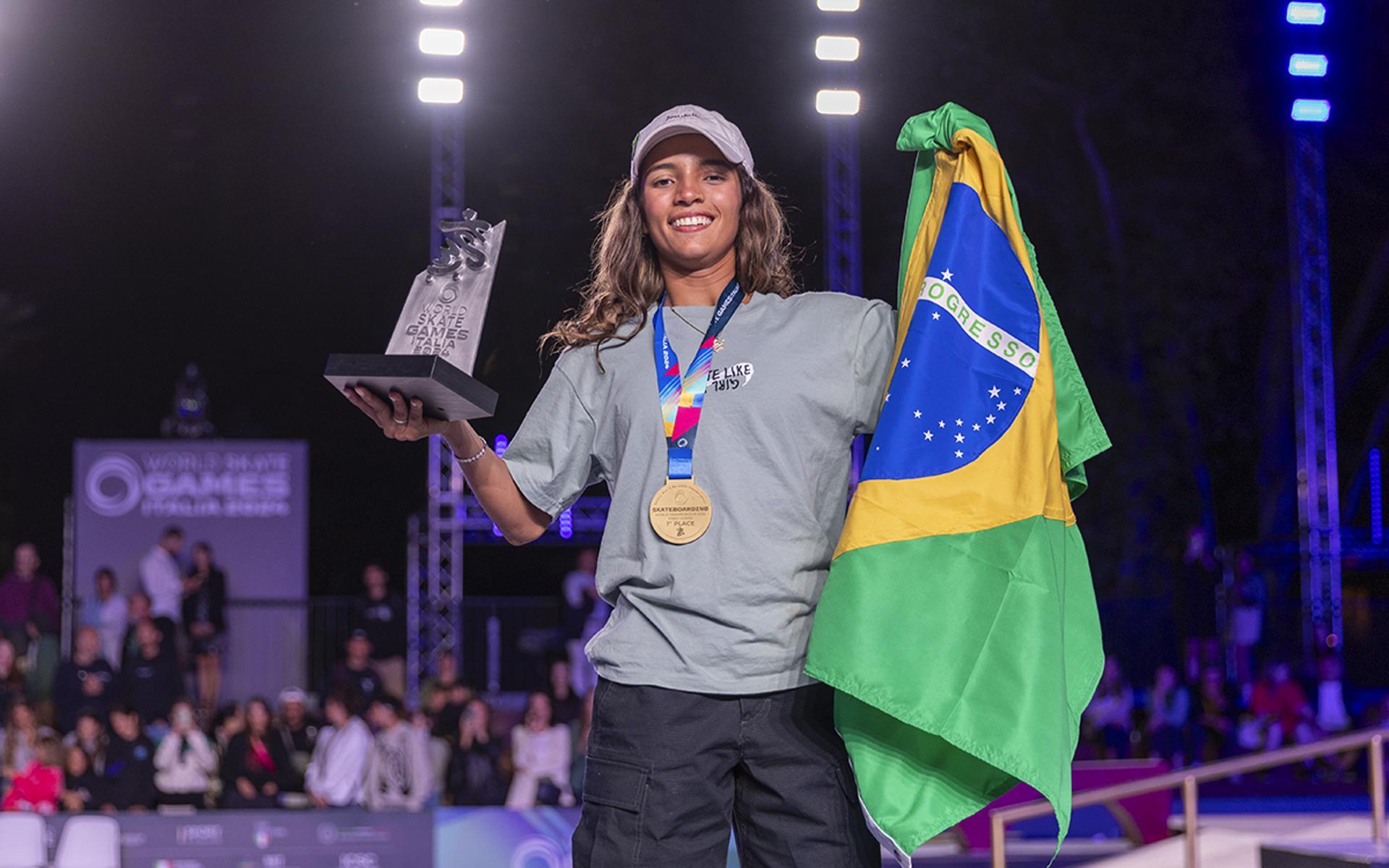 Rayssa Leal campeã mundial em Roma