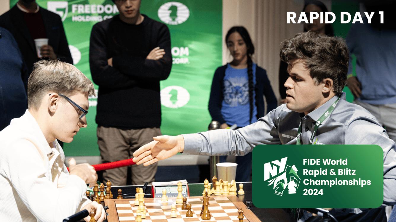 Lazavik derrotou Carlsen no Campeonato Mundial Rápido de Xadrez
