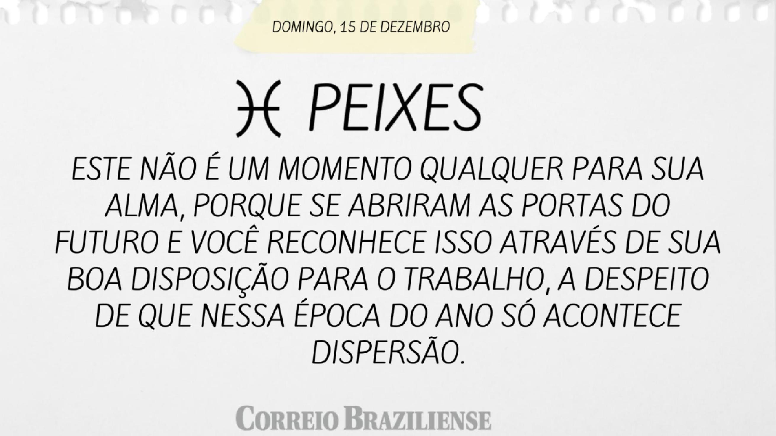 PEIXES 15 DE DEZEMBRO