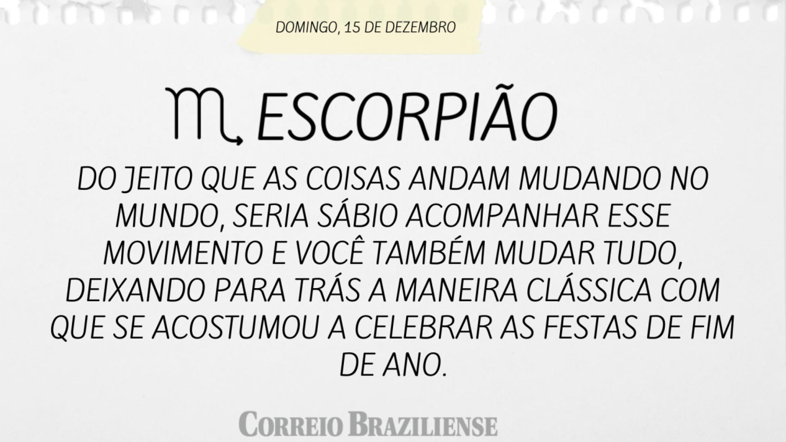 ESCORPIÃO 15 DE DEZEMBRO