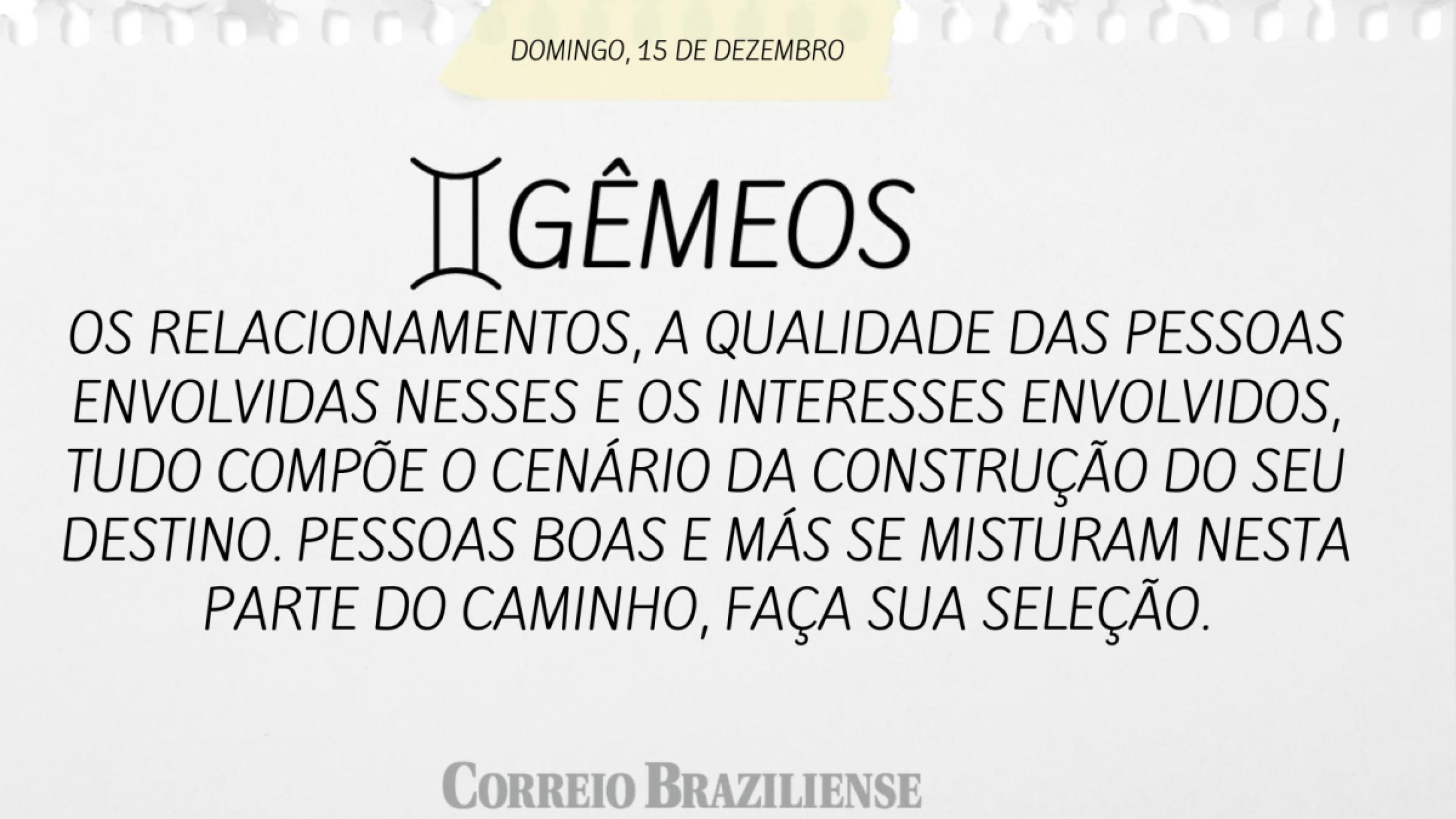 GÊMEOS 15 DE DEZEMBRO