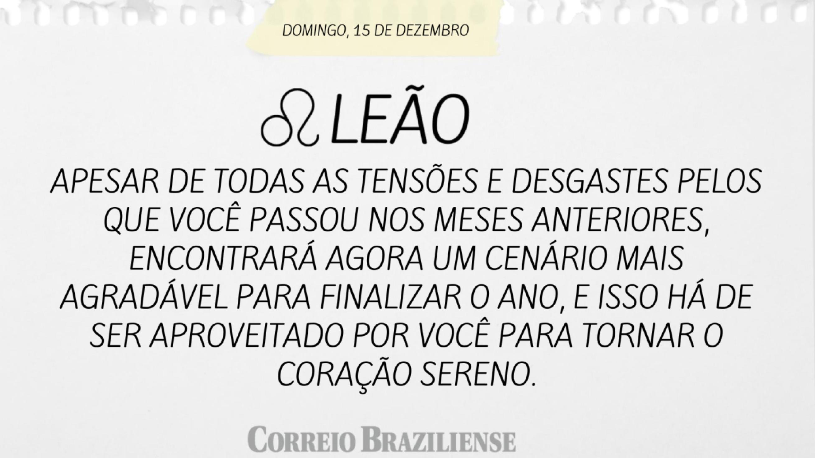 LEÃO 15 DE DEZEMBRO