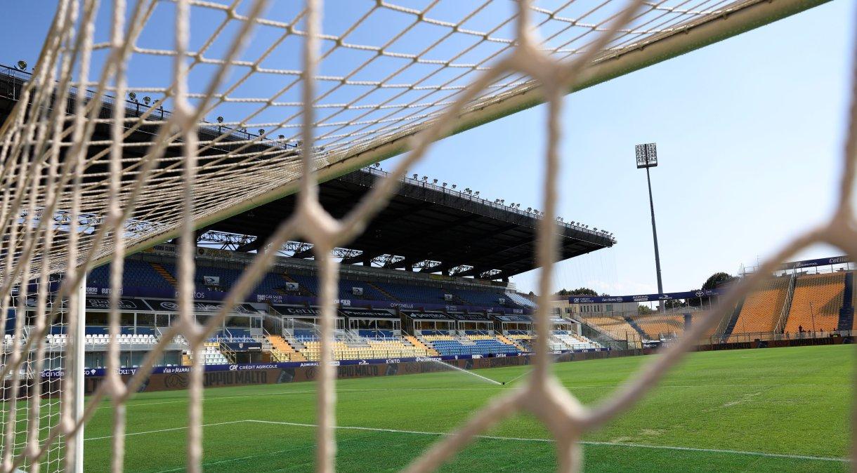 Estádio Ennio Tardini, em Parma, na Itália.