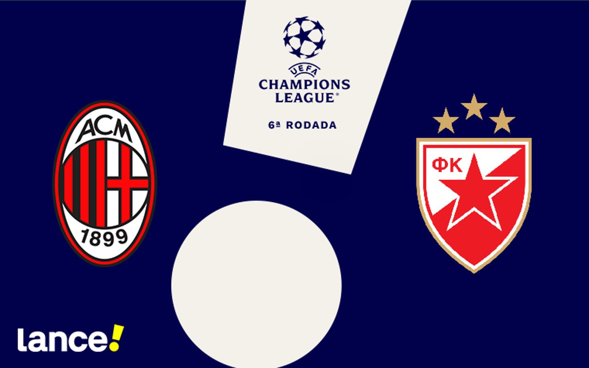 Milan x Estrela Vermelha - Champions League