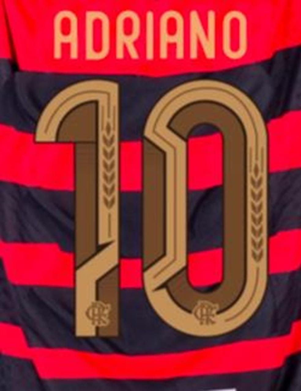 Adriano será o 10 do Flamengo em um tempo e jogará o outro com a camisa da Itália