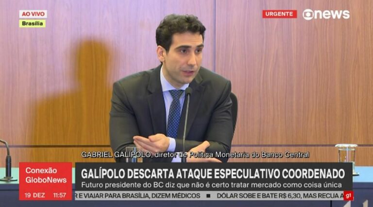 Gabriel Galípolo nega ataque especulativo e defende análise do mercado cambial