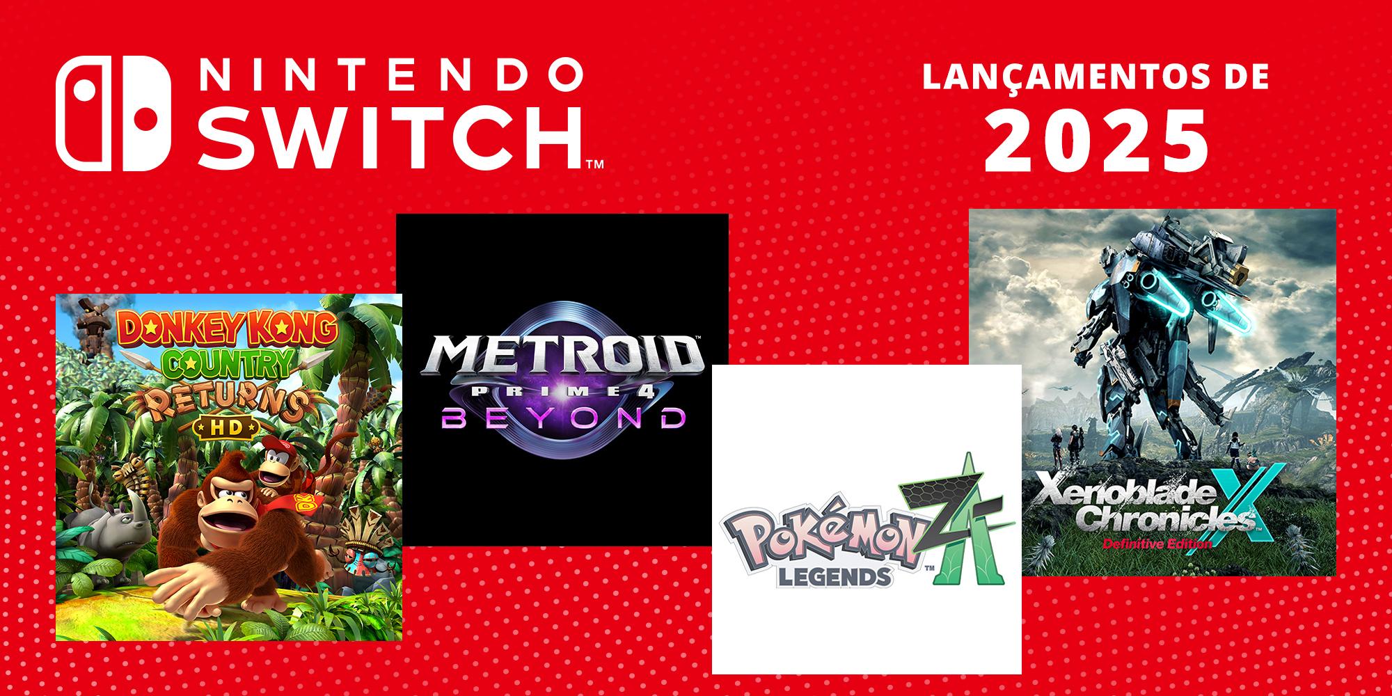 Jogos que chegarão à Nintendo Switch em 2025