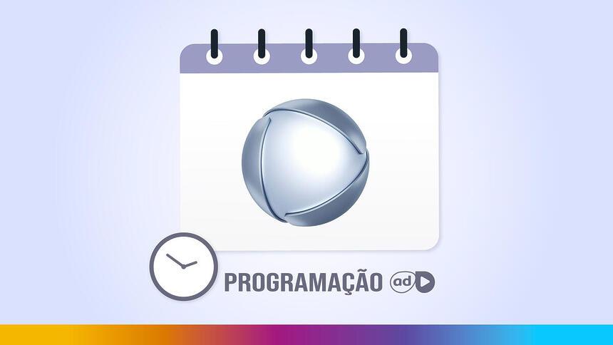 Arte de divulgação da programação da Record