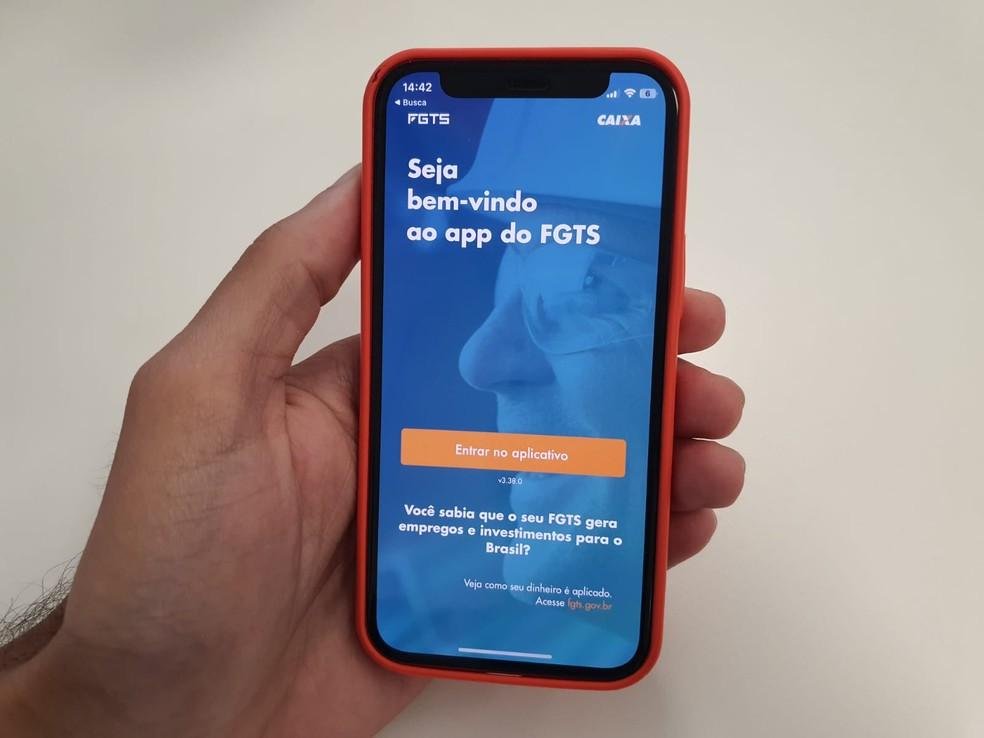 Aplicativo FGTS para celular