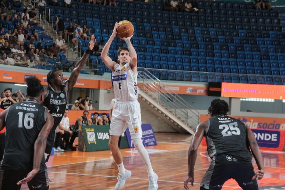 São José venceu o Brasília por 94 a 79 neste sábado, 11, pelo NBB — Foto: Léo Lenzi/Agência NTZ