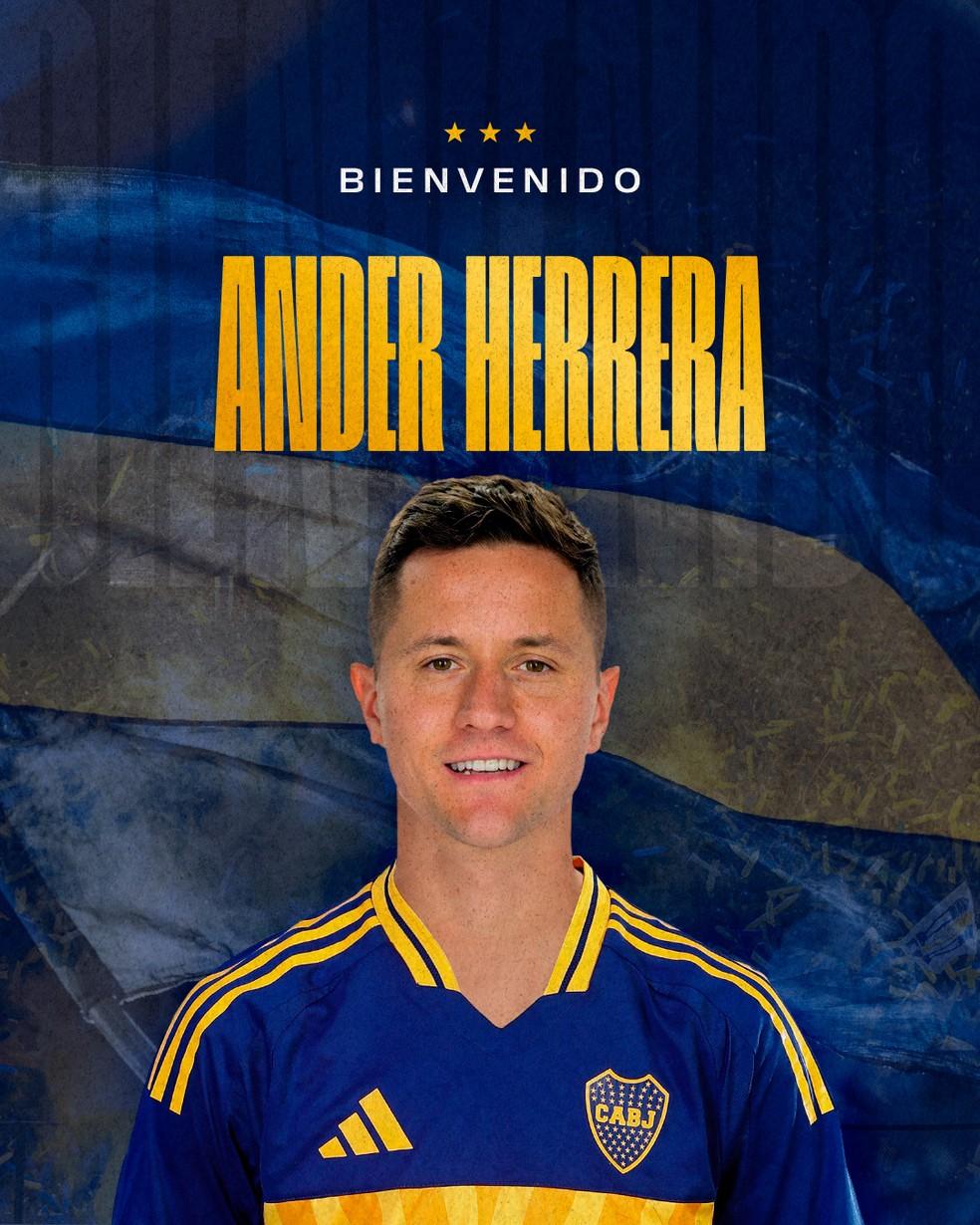 Ander Herrera é o novo reforço do Boca Juniors