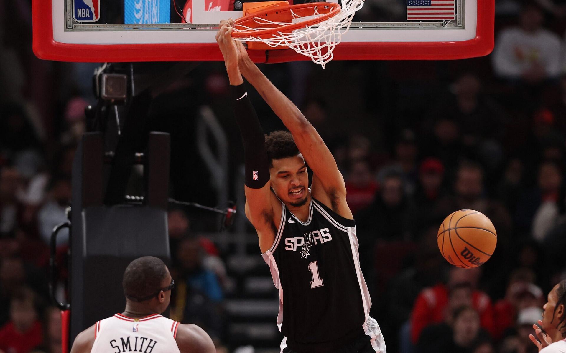 Victor Wembanyama jogando pelo San Antonio Spurs