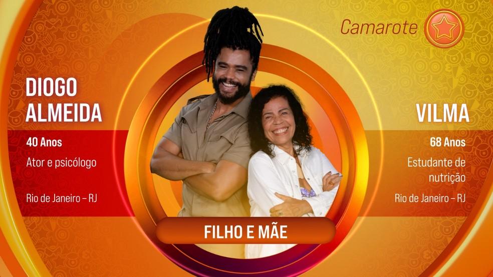 Diogo Almeida e Vilma, participantes do 'BBB 25'