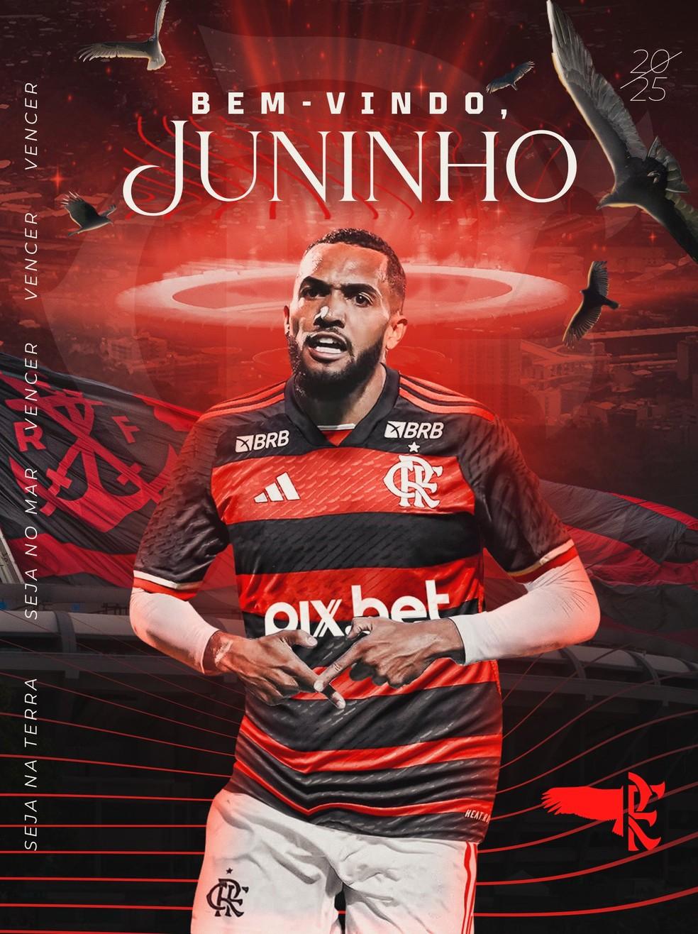 Juninho é anunciado pelo Flamengo