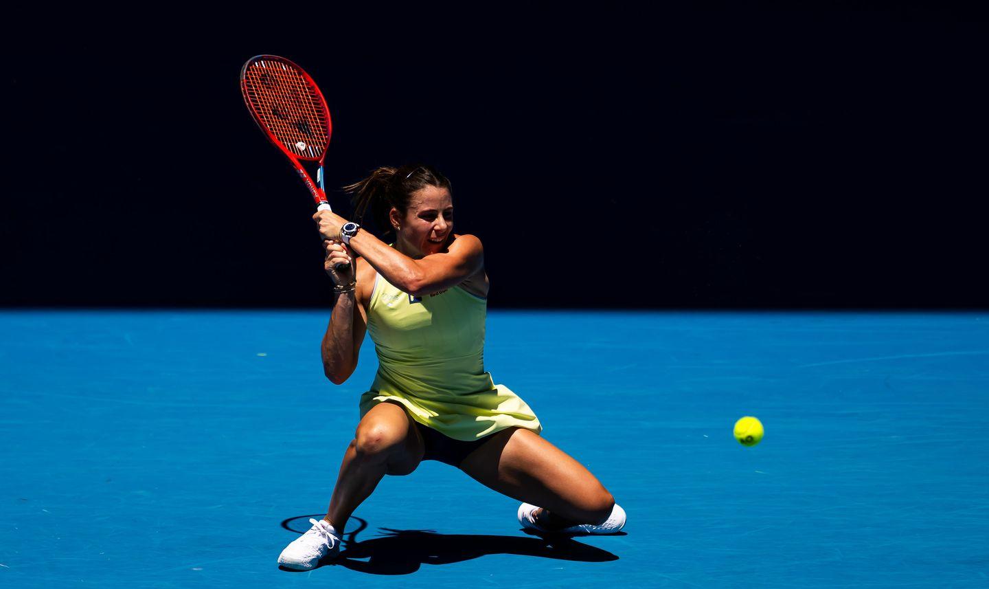 Emma Navarro durante o Australian Open