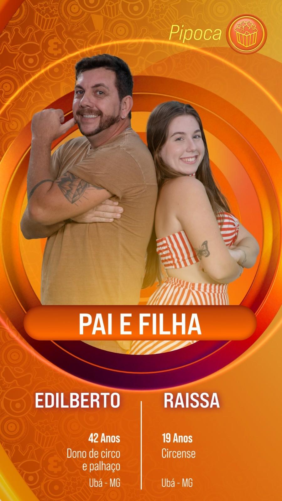 Edilberto e Raissa: pai e filha no BBB 25