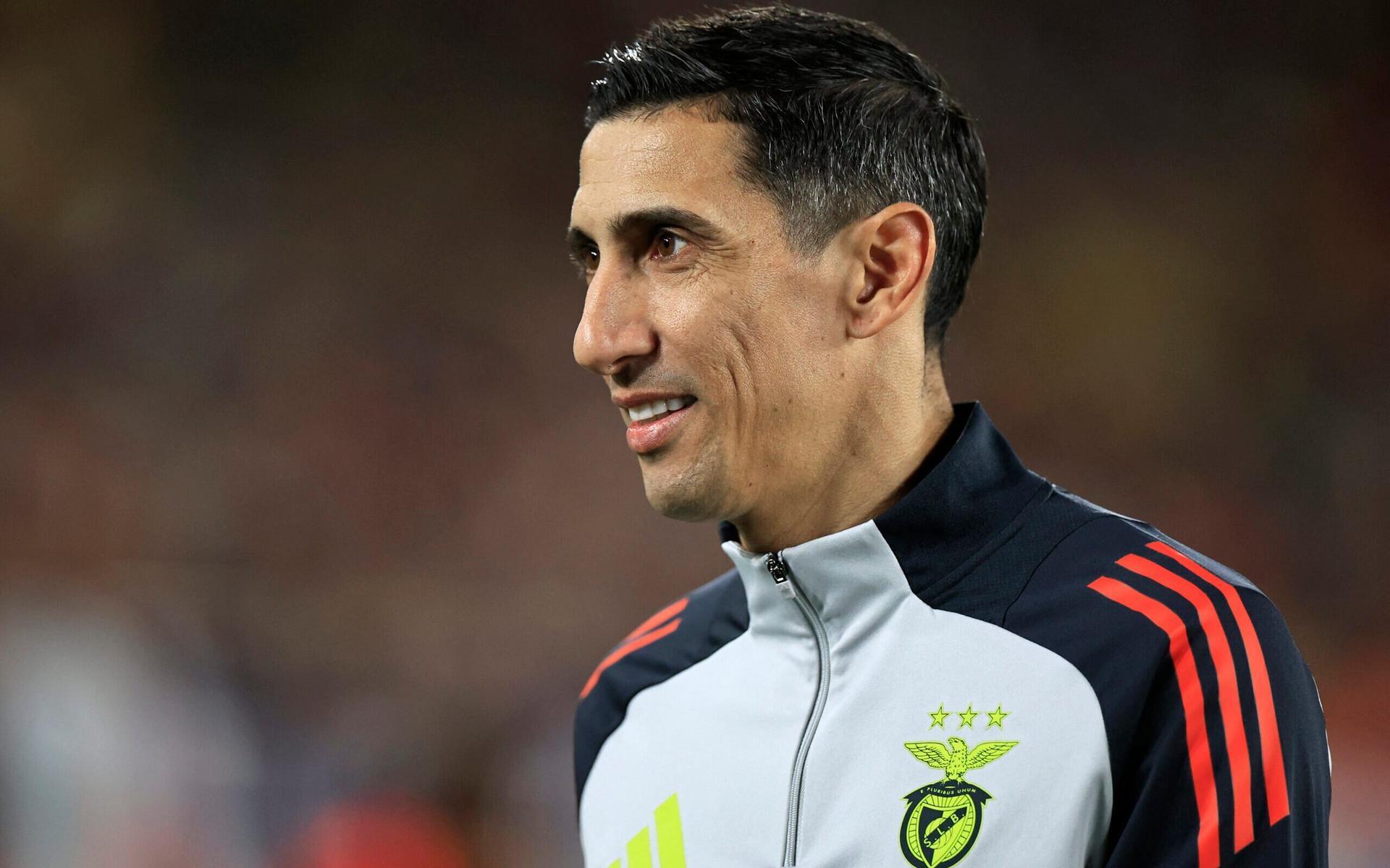 Di María, atacante do Benfica