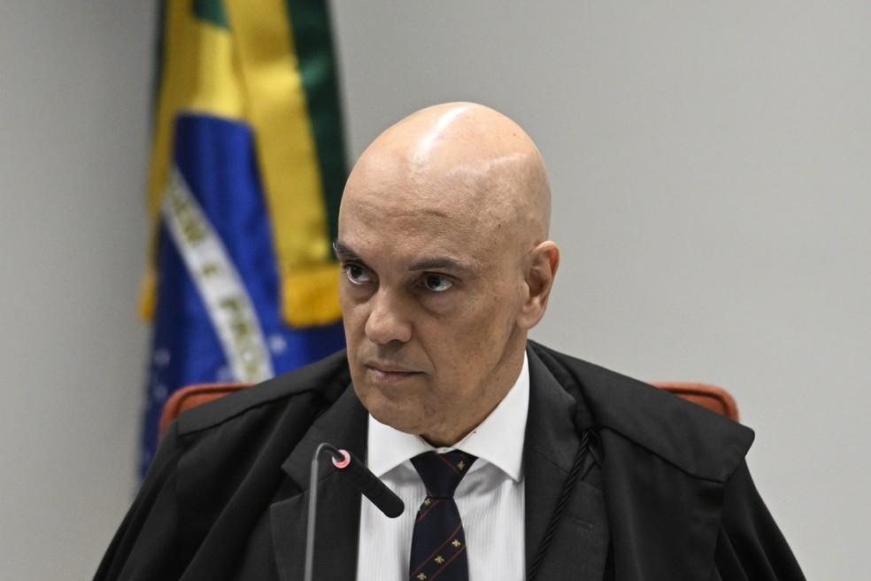 Alexandre de Moraes durante julgamento no STF