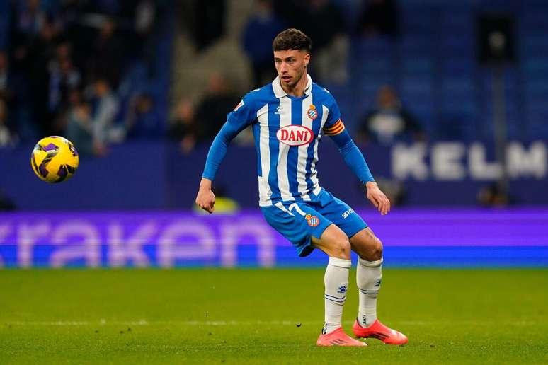 Javi Puado durante jogo contra o Valencia