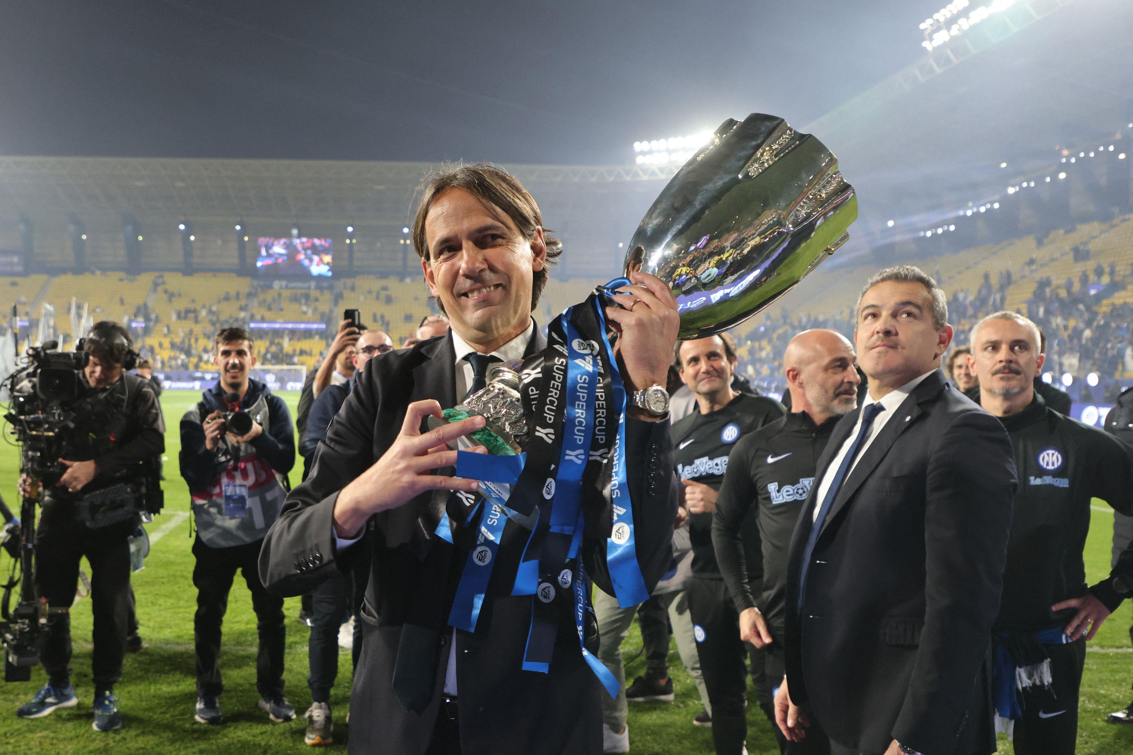 Simone Inzaghi Inter Milan Supercoppa Italiana