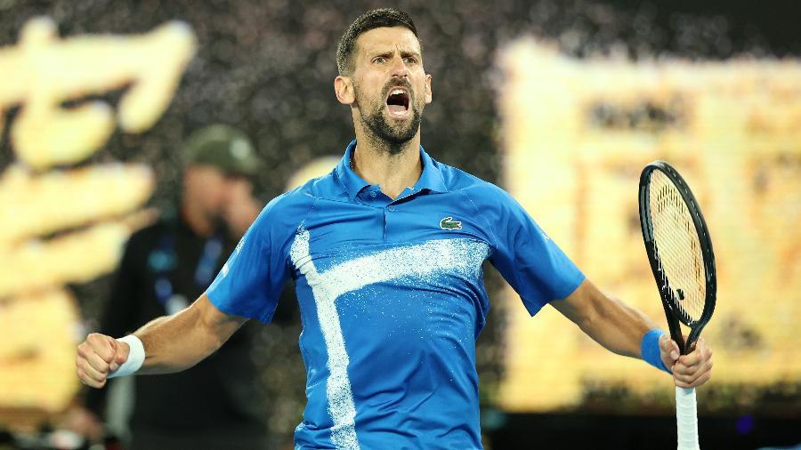 Djokovic em ação no Australian Open