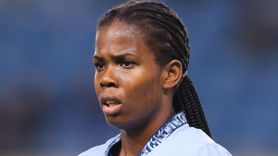 Khadija 'Bunny' Shaw em ação pelo Manchester City