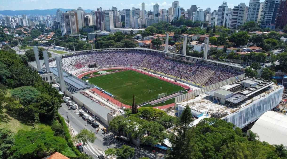 Arena Mercado Livre Pacaembu, em São Paulo.