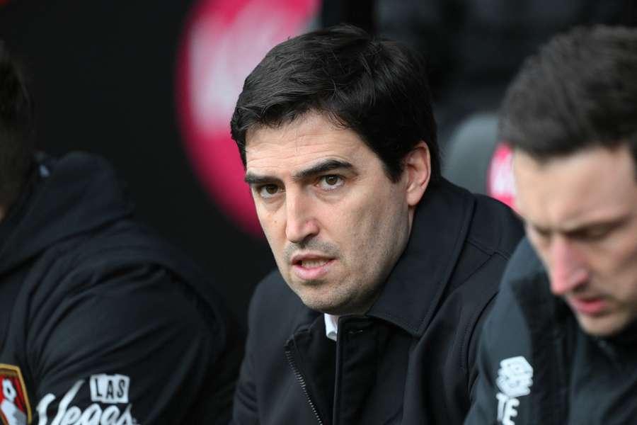 Andoni Iraola, treinador do Bournemouth.
